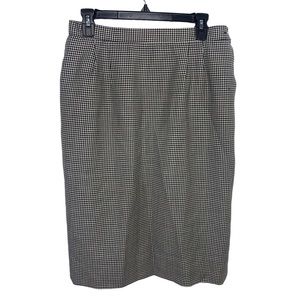 VTG Pendleton houndstooth pencil midi skirt